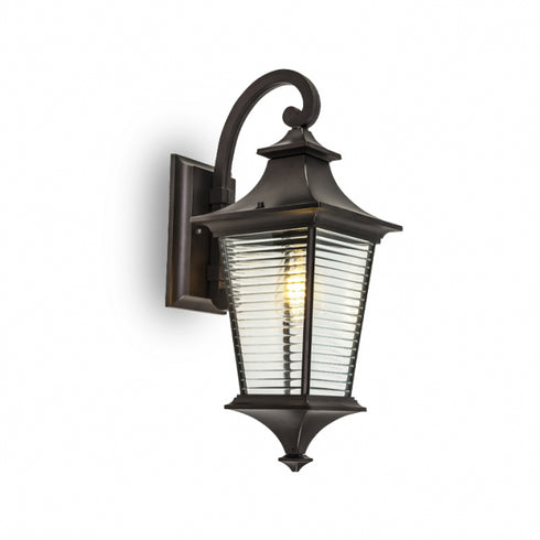 Zidni crni fenjer E27