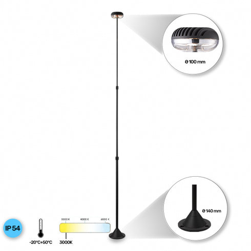 LED SVETILJKA HILITE 5743 STUBNA 6W 3000K