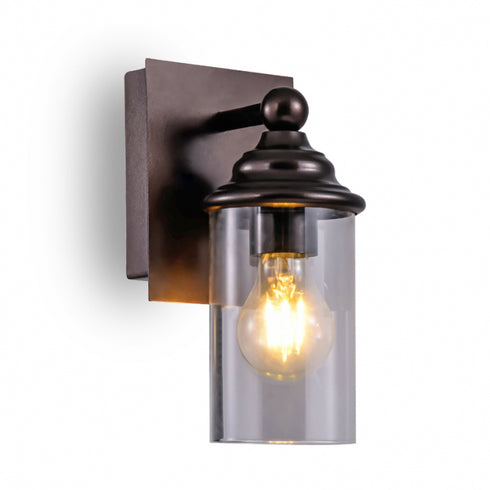 Zidni fenjer 1*E27 CRNI