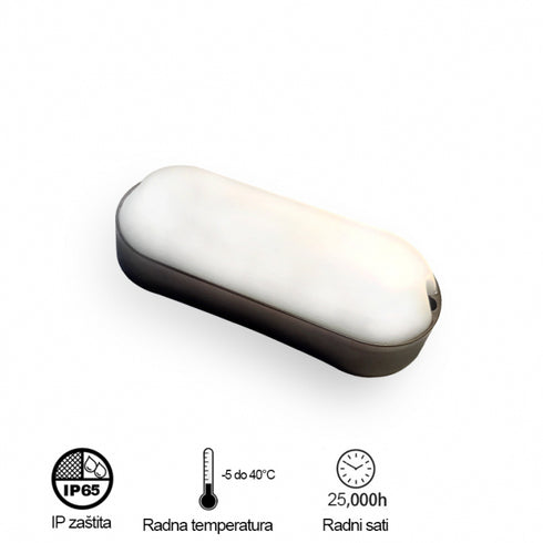 LED Svetilja elipsa 12W