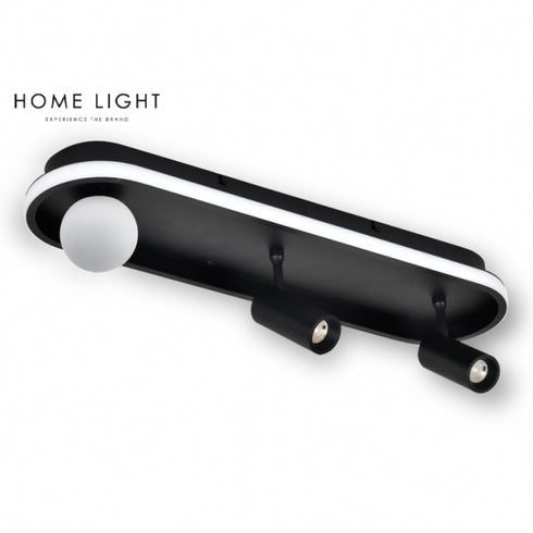 VESTA 479 PLAFONSKA SVETILJKA 18W+2*5W+3W 3000K CRNA