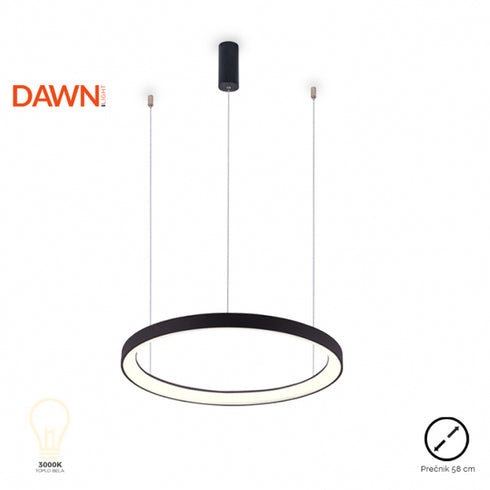 VESTA 356 VISILICA 48W 3000K CRNA