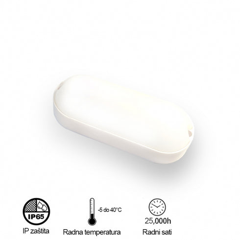 LED brodska elipsa - BELA 9W