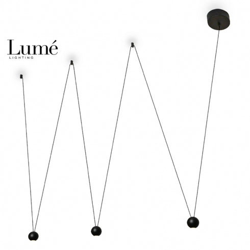 ARIA VISILICA LED 3*4W 3000K CRNA