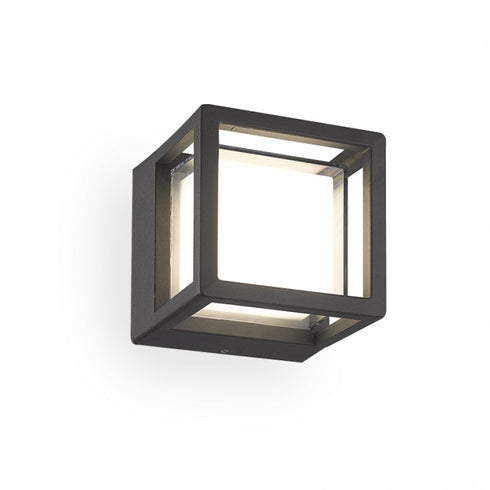 Zidna svetiljka crna 6W 3000K