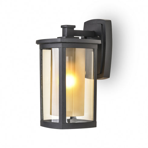 Zidni fenjer 1*E27 CRNI