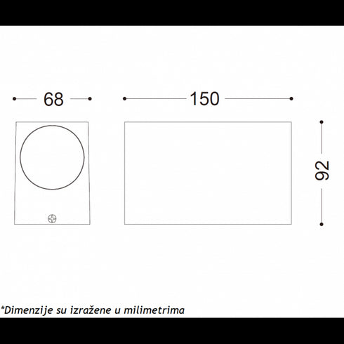 Zidna svetiljka 2*GU10