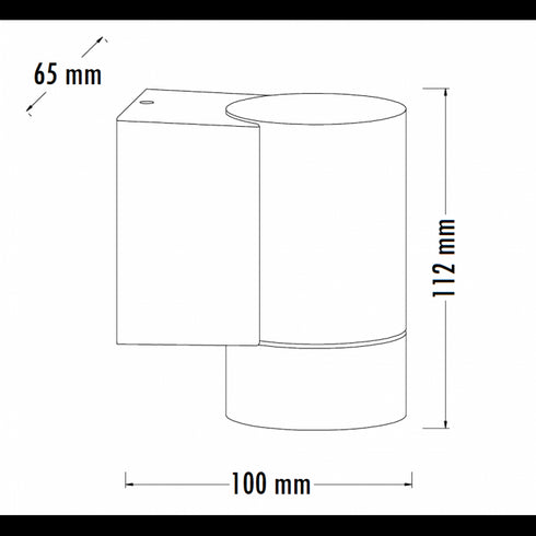 Svetiljka W10171 ZIDNA 1*GU10