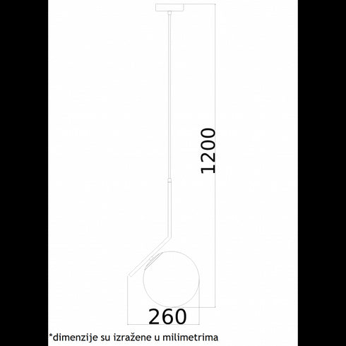 VESTA 325 VISILICA 1*E27 MESING