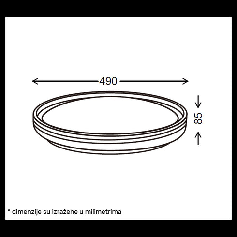 VESTA 665 LED PLAFONJERA 24W/48W CCT