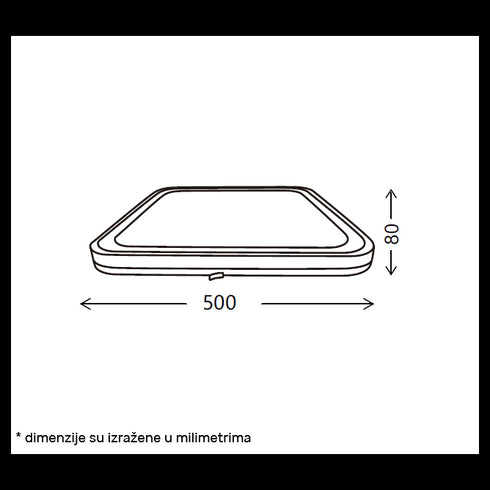 VESTA 666 LED PLAFONJERA 24W/48W CCT