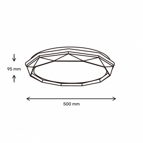 VESTA 677 LED PLAFONJERA 24W/48W CCT