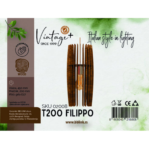 VINTAGE FILIPPO T200 VISILICA SKU 02008