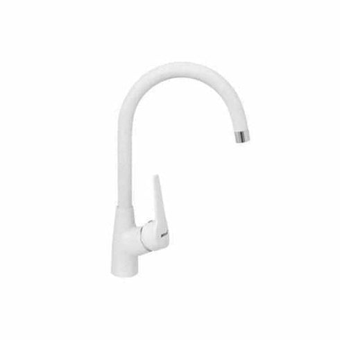 Jednoručna baterija za sudoperu sa 2 cevi - labud šampanj boja 4501-C Minotti