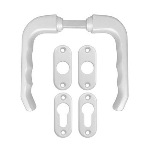 Kvaka sa rozetom za cilindar garnitura Dara bela Bane