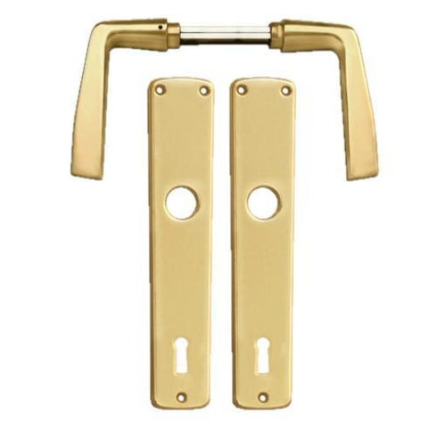 Kvaka sa štitom za ključ garnitura Modern Zlatna Bane