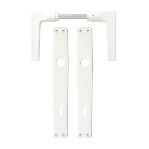 Kvaka sa štitom za ključ PVC bela Bane