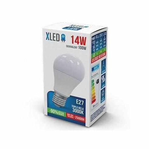 LED Sijalica E27 14W 220V Toplo bela 3000K 1251Lm XLED*23572