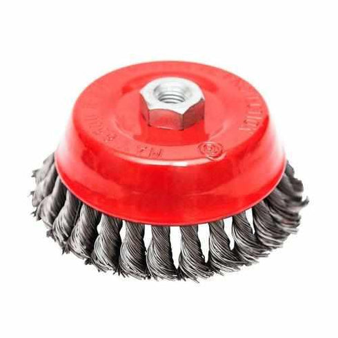 Mašinska čelična četka, upletena lončasta ø125mm za brusilicu BEOROL