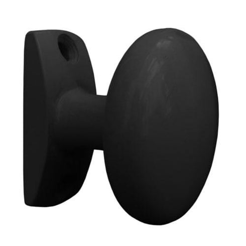 Rukohvat za metalna vrata dugme crno Bane