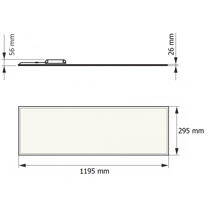 DAWN LED PANEL HN-PL12030 40W 4000K (4000lm) BACKLIGHT – Lagermarket